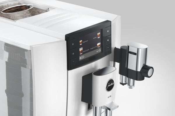 JURA Kaffeevollautomat E8 (ED) One-Touch Piano White