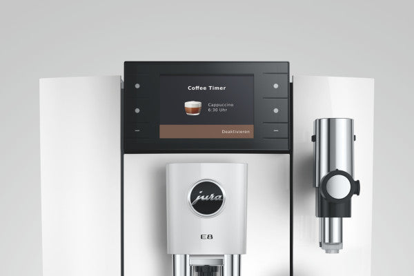 JURA Kaffeevollautomat E8 (ED) One-Touch Piano White