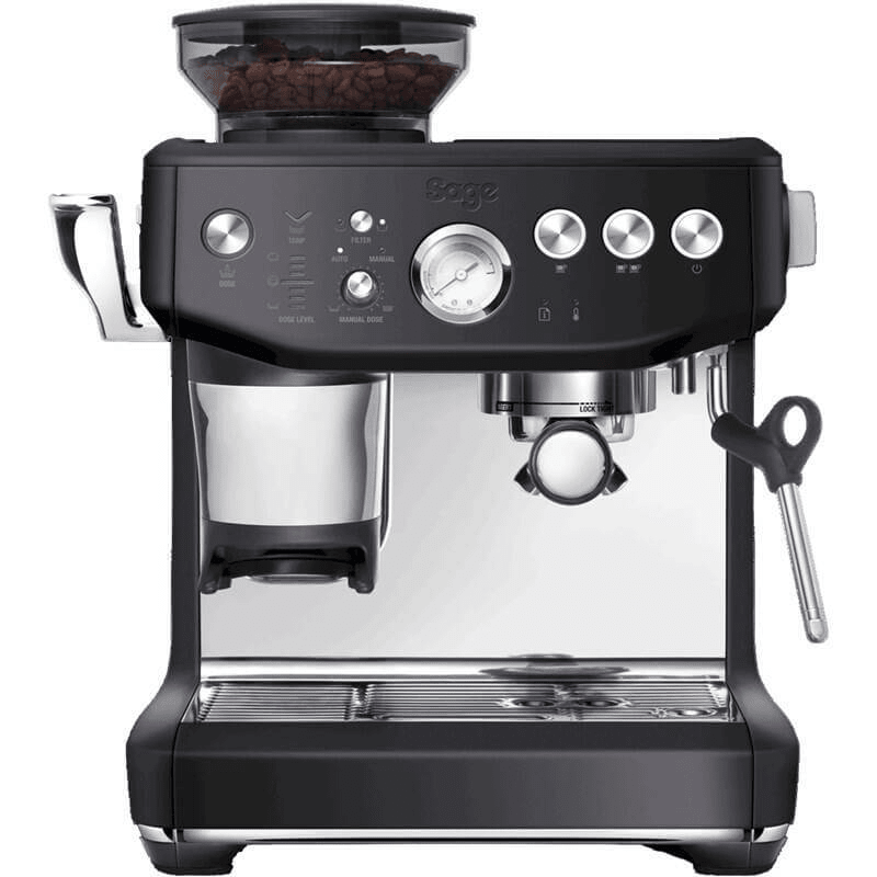 SAGE Espressomaschine Barista Express Impress integriertes Kegelmahlwerk manuelle Dampfdüse