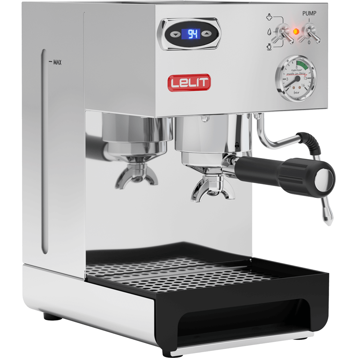 Lelit Espressomaschine Anna PL41TEM PID-Steuerung manuelle Dampfdüse Silber