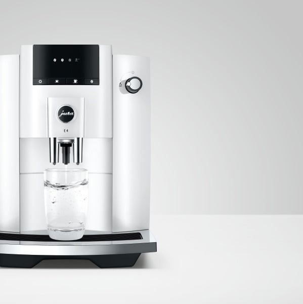 JURA Kaffeevollautomat E4 (EA) P.E.P. Wassertank 1,9 L Piano White
