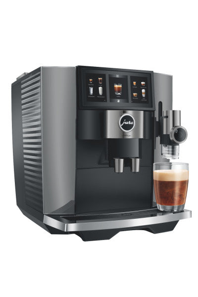 JURA Kaffeevollautomat J10 (EA) 46 Spezialitäten Cold Brew Wassertank 1,9 L Diamond Onyx