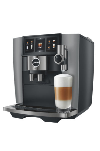JURA Kaffeevollautomat J10 (EA) 46 Spezialitäten Cold Brew Wassertank 1,9 L Diamond Onyx