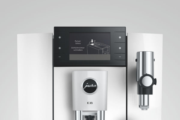 JURA Kaffeevollautomat E8 (ED) One-Touch Piano White
