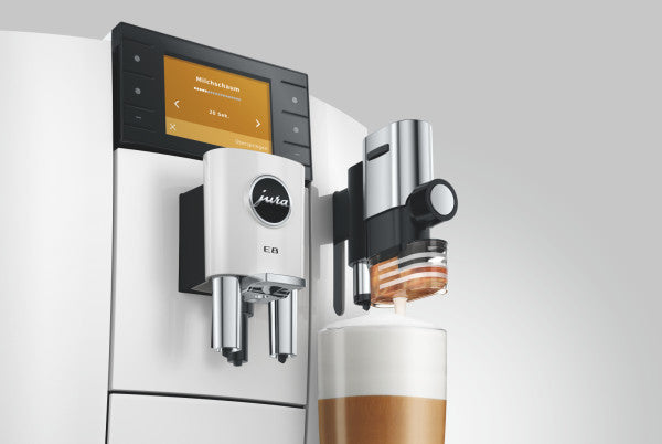 JURA Kaffeevollautomat E8 (ED) One-Touch Piano White