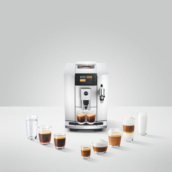 JURA Kaffeevollautomat E8 (ED) One-Touch Piano White
