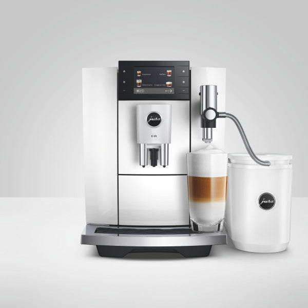 JURA Kaffeevollautomat E8 (ED) One-Touch Piano White