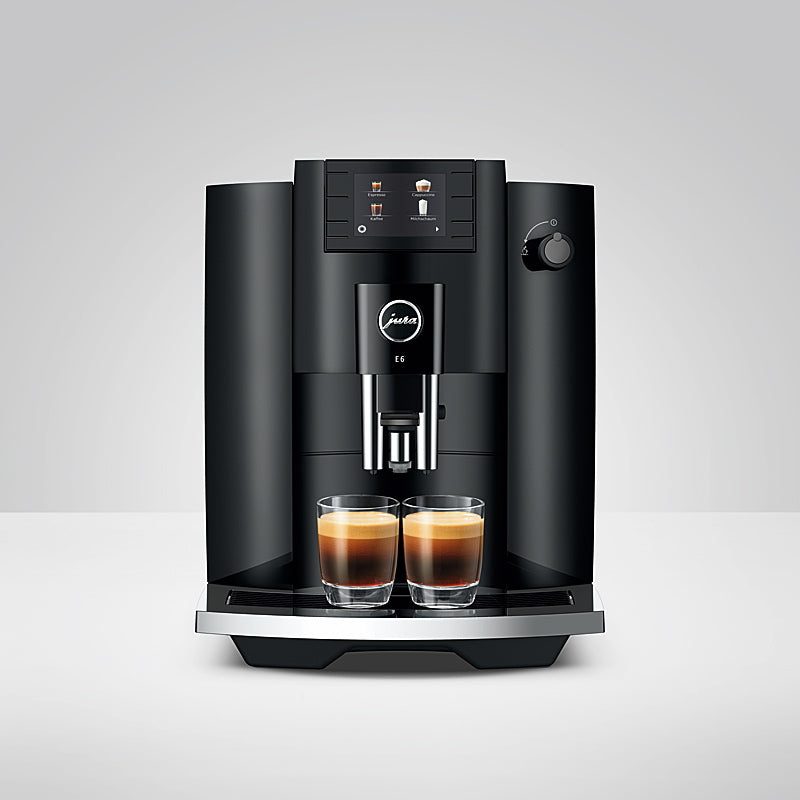 JURA Kaffeevollautomat E6 (EC) 11 Spezialitäten One-Touch 15 bar Wassertank 1,9 L Full Black