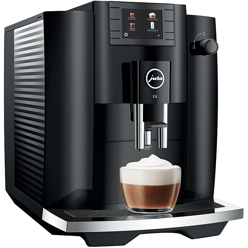 JURA Kaffeevollautomat E6 (EC) 11 Spezialitäten One-Touch 15 bar Wassertank 1,9 L Full Black