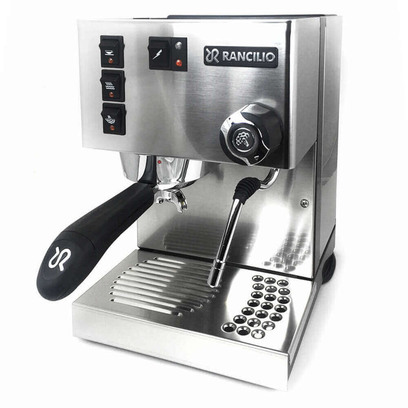 Rancilio Espressomaschine Silvia E manuelle Dampfdüse Silber