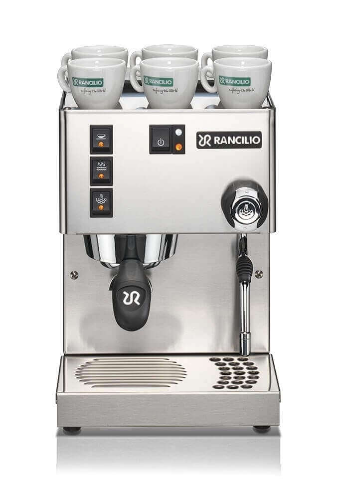 Rancilio Espressomaschine Silvia E manuelle Dampfdüse Silber