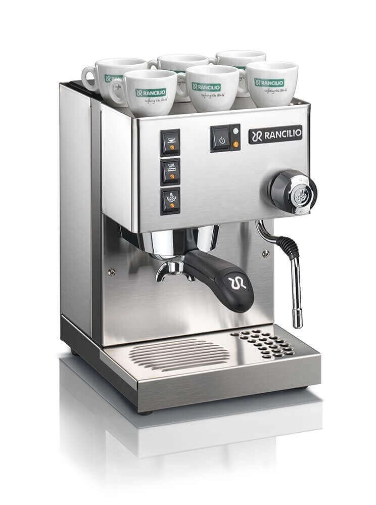Rancilio Espressomaschine Silvia E manuelle Dampfdüse Silber