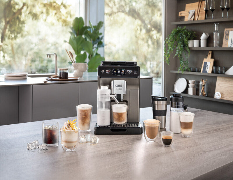 De'Longhi Kaffeevollautomat ELETTA EXPLORE ECAM450.86.T LatteCrema 19 bar Wassertank 1,8 L Titan