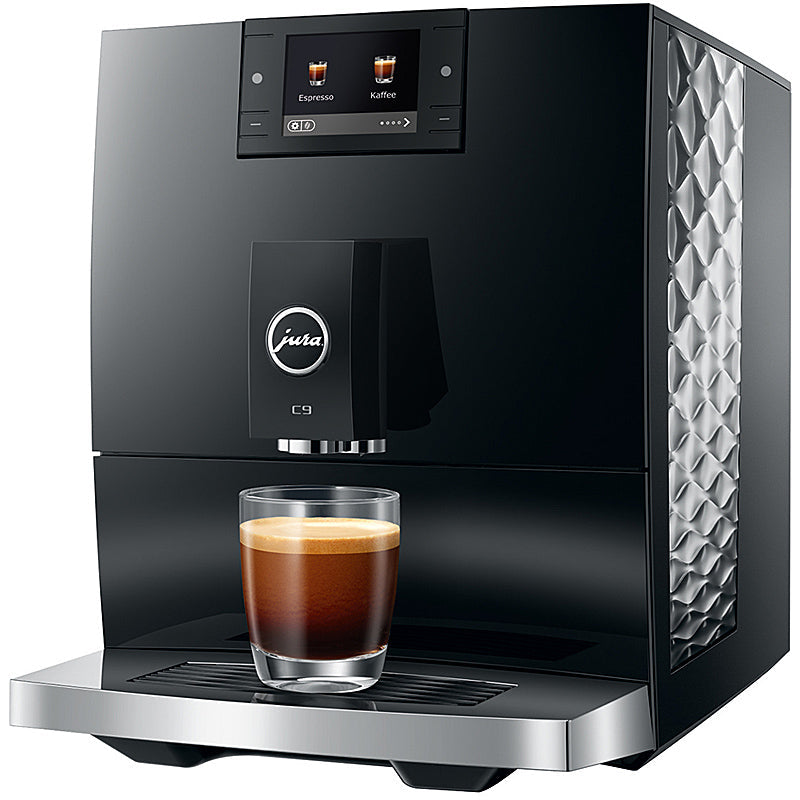 JURA Kaffeevollautomat C9 17 Spezialitäten One-Touch 15 bar Wassertank 1,6 L Piano Black (EA)