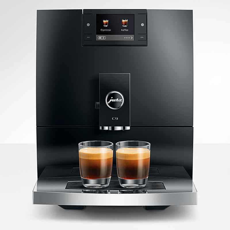 JURA Kaffeevollautomat C9 17 Spezialitäten One-Touch 15 bar Wassertank 1,6 L Piano Black (EA)