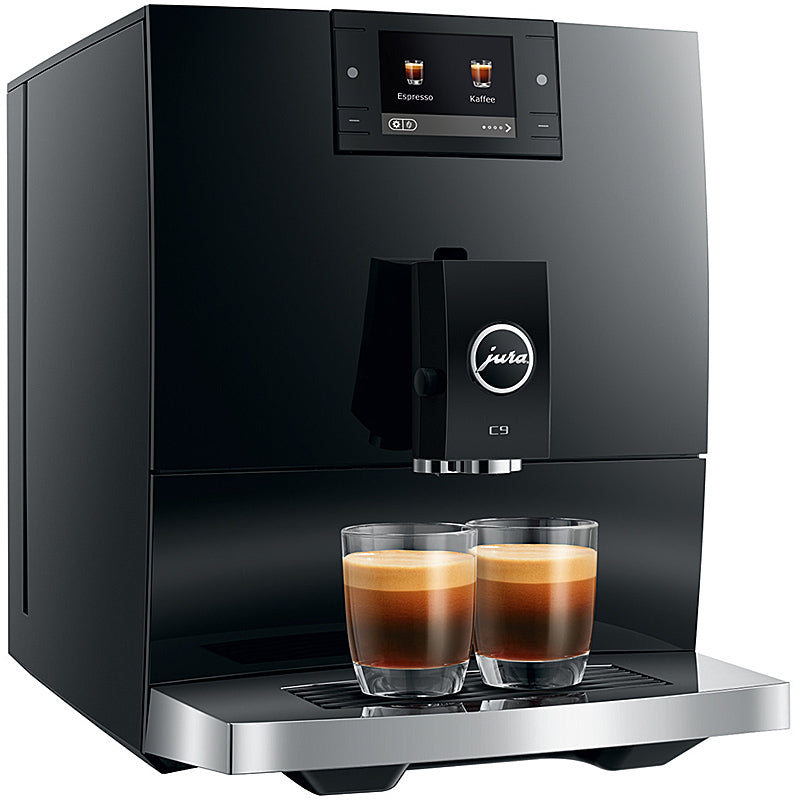 JURA Kaffeevollautomat C9 17 Spezialitäten One-Touch 15 bar Wassertank 1,6 L Piano Black (EA)