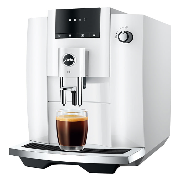 JURA Kaffeevollautomat E4 (EA) P.E.P. Wassertank 1,9 L Piano White