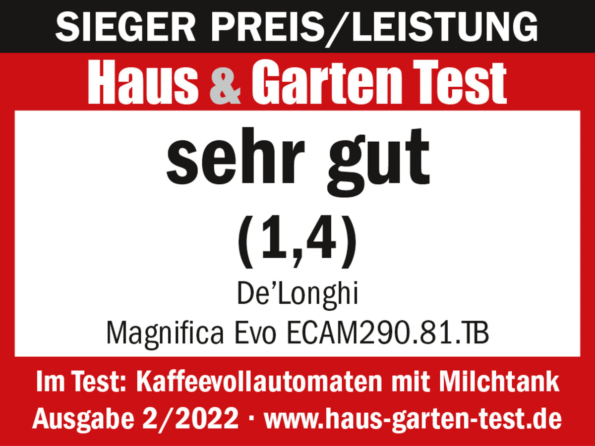 De'Longhi Kaffeevollautomat Magnifica Evo ECAM290.81.TB 7 Getränke LatteCrema 15 bar