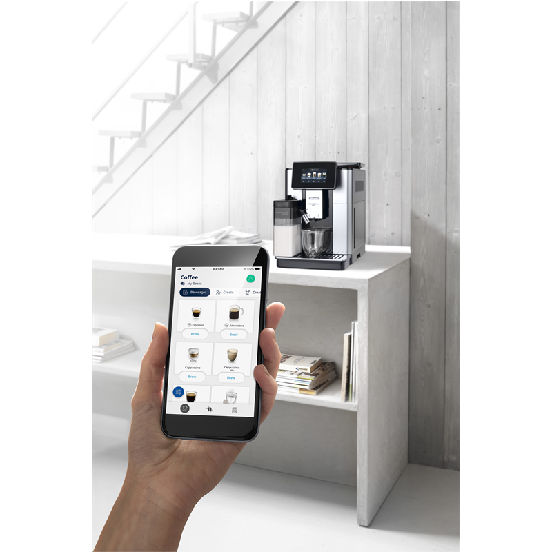 De'Longhi Kaffeevollautomat PRIMADONNA ECAM610.55.SB LatteCrema 19 bar