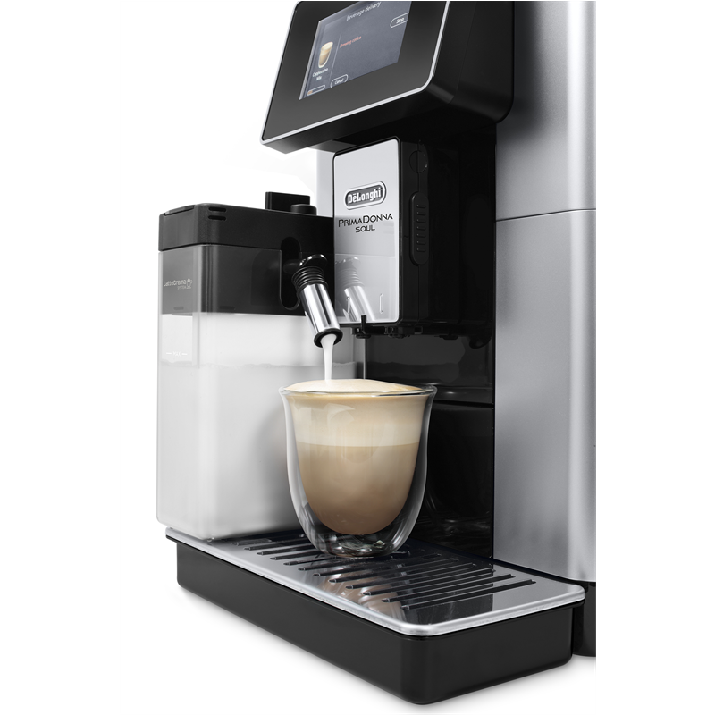De'Longhi Kaffeevollautomat PRIMADONNA ECAM610.55.SB LatteCrema 19 bar
